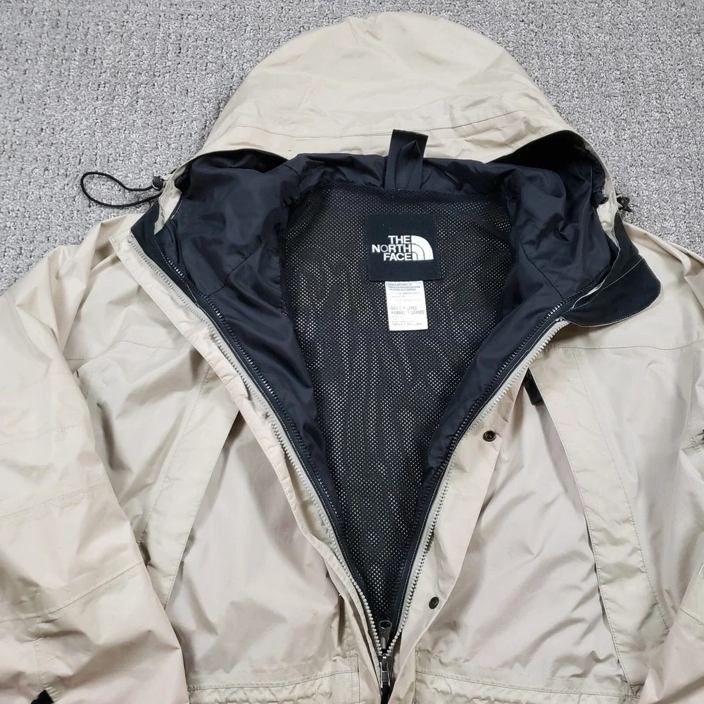 Vintage North Face Jacket  Jacket Mens XL Tan Mountain Light Parka Hiking